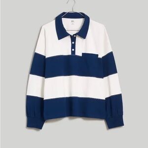 Striped Rugby Polo Shirt